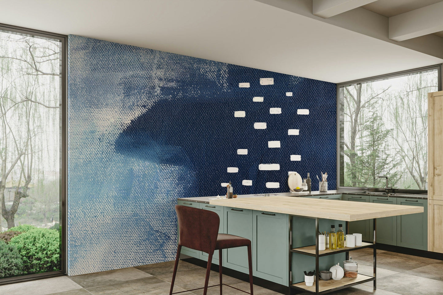A classic abstract design wallpaper for walls.

