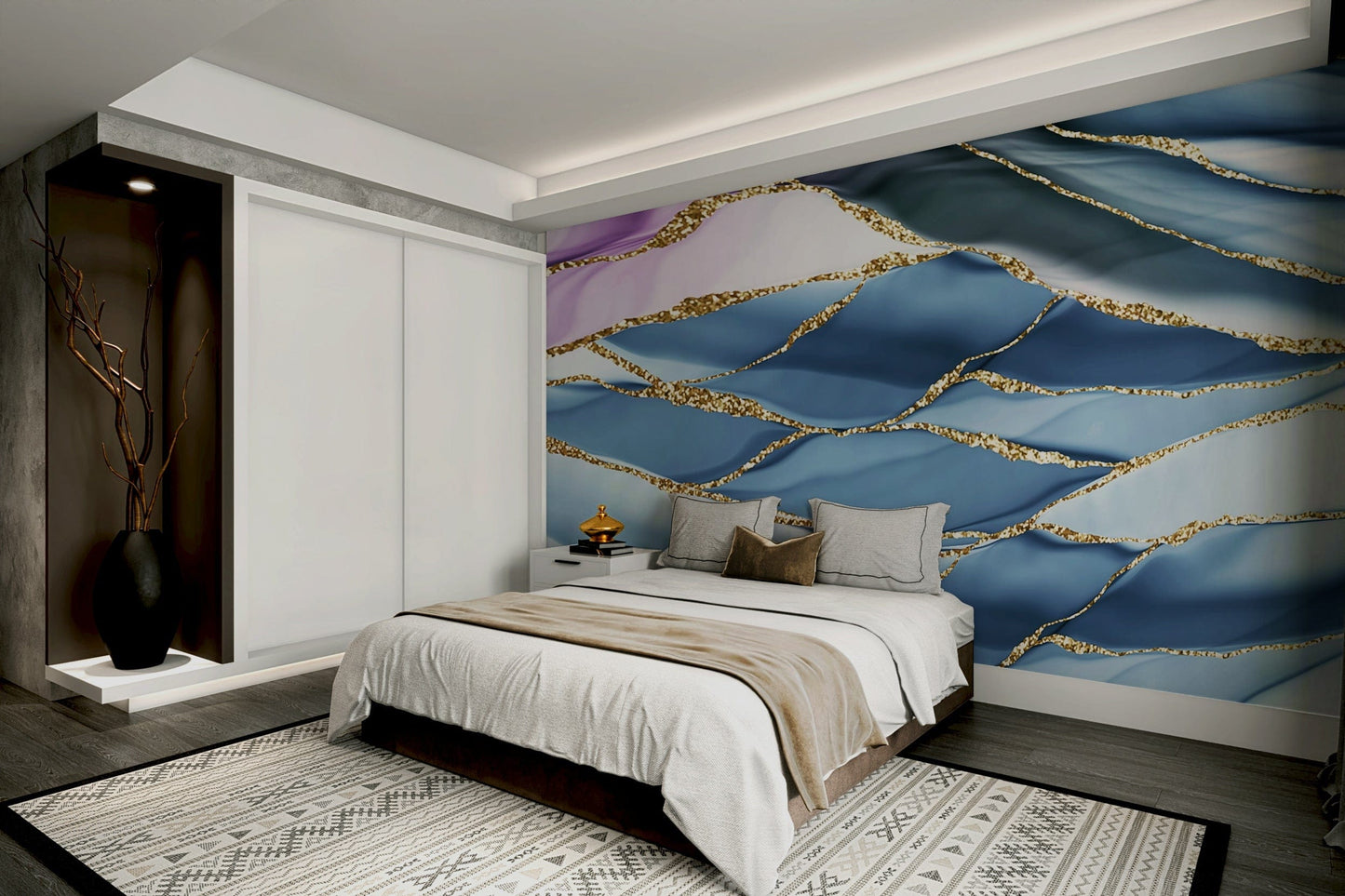 A seamless pattern for a living room or bedroom.

