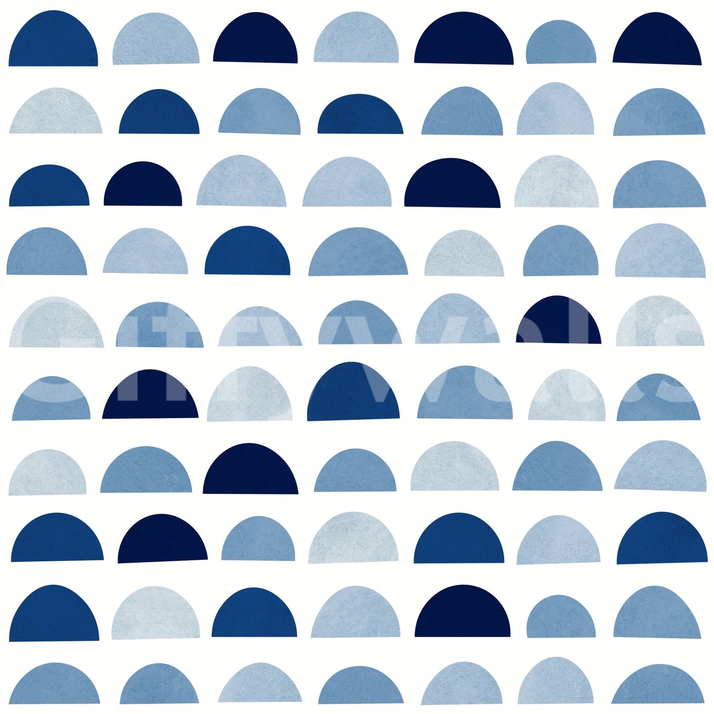 The Blue Half Moons mural makes a sophisticated and subtle statement.

