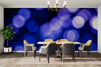 An artistic abstract water mural on minimalist wallpaper.

