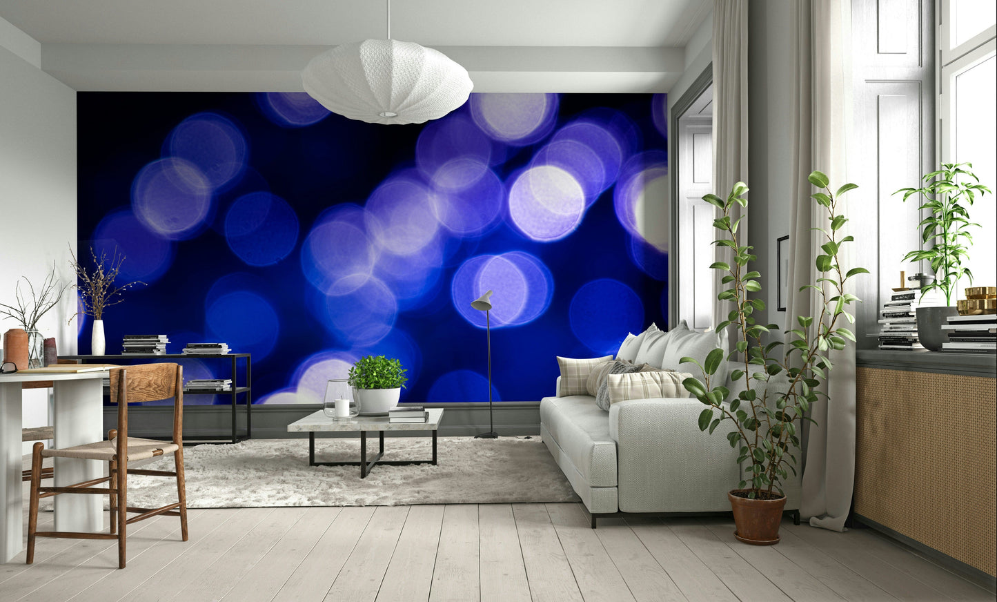 A serene reflective surface wall mural for your decor.

