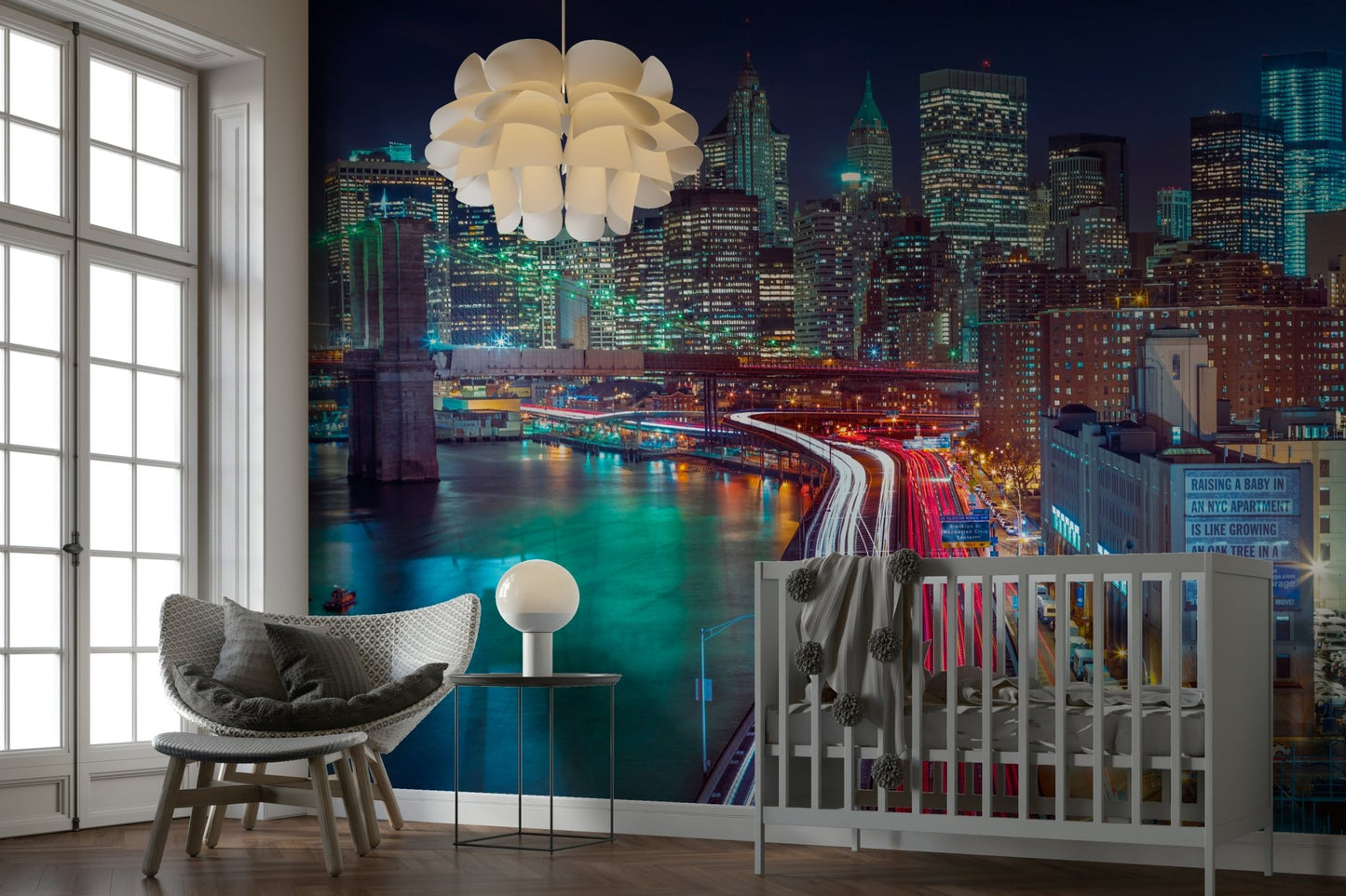 High-resolution image of the Manhattan skyline.

