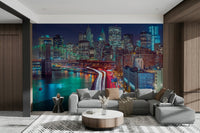 Cool blue tones in the sky and water.

