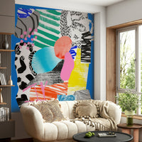 Wall mural featuring tranquil blue tones to refresh your space

