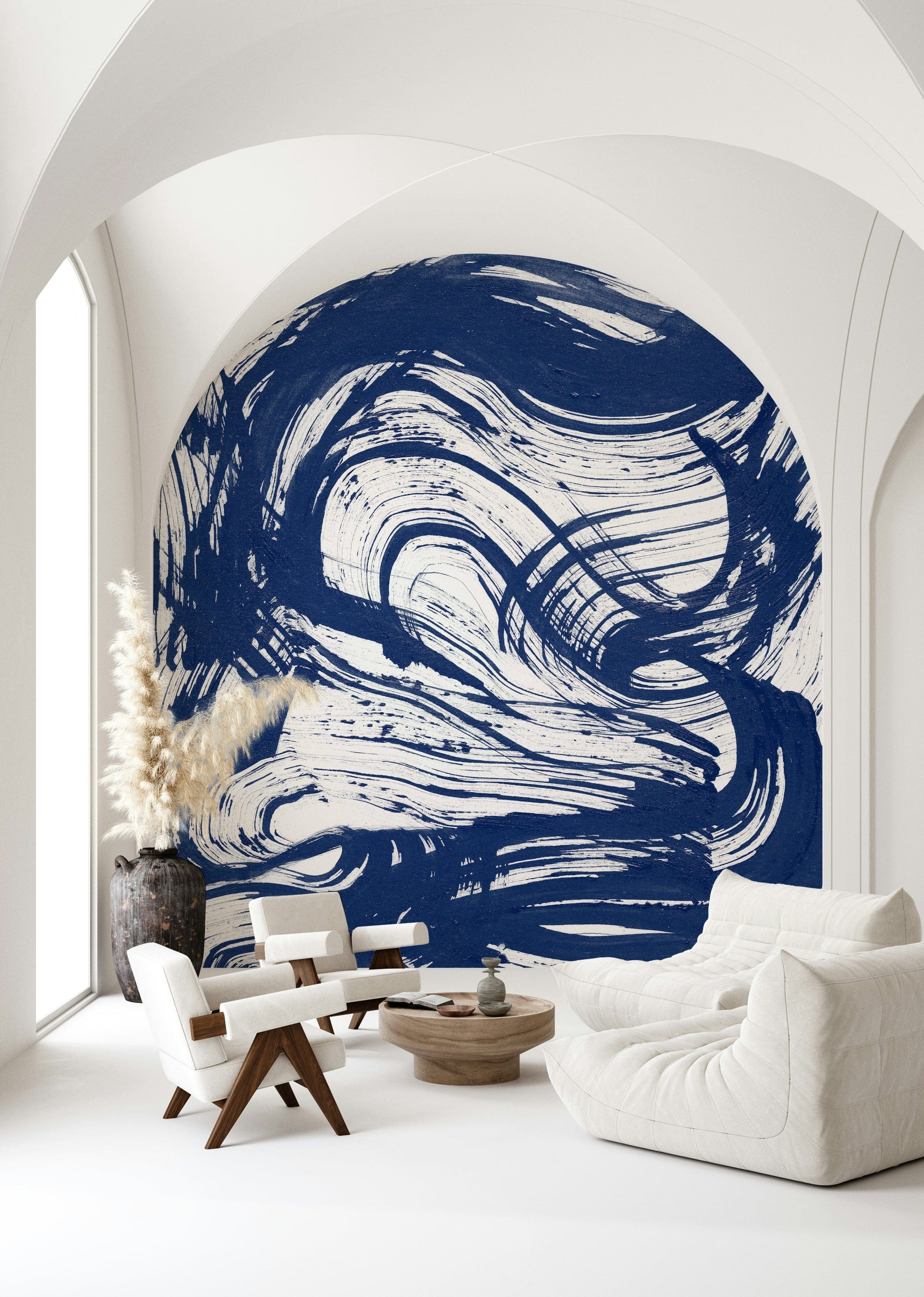 A serene coastal view wall mural for your decor.

