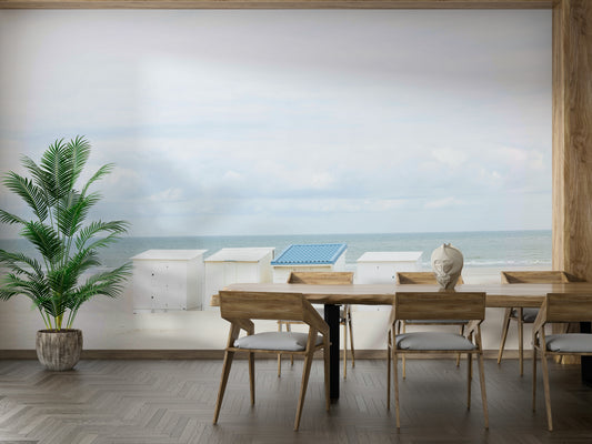 Blue roof pattern wallpaper for walls

