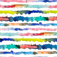 Gradient Watercolor Stripes Blue Wallpaper⁠