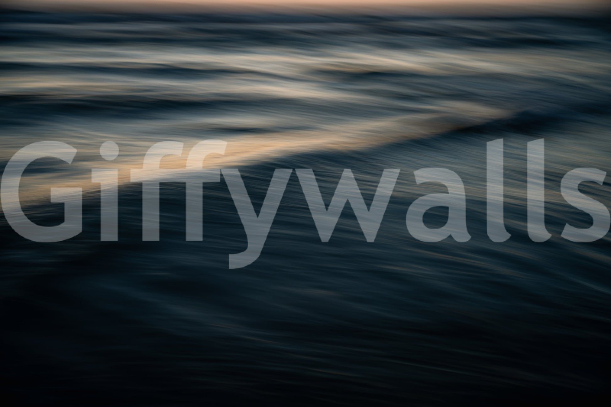 A high-quality serene ocean wall mural for walls.

