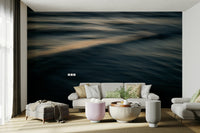 An artistic nature seascape mural for home decor.


