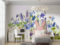 A seamless pattern for a bedroom or living room.

