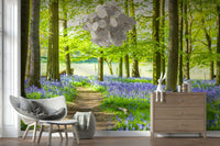 Wooded haven Bluebell Wonderland impressive home wall mural