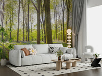 Forest vista Bluebell Woods large wall art bright woodland scene