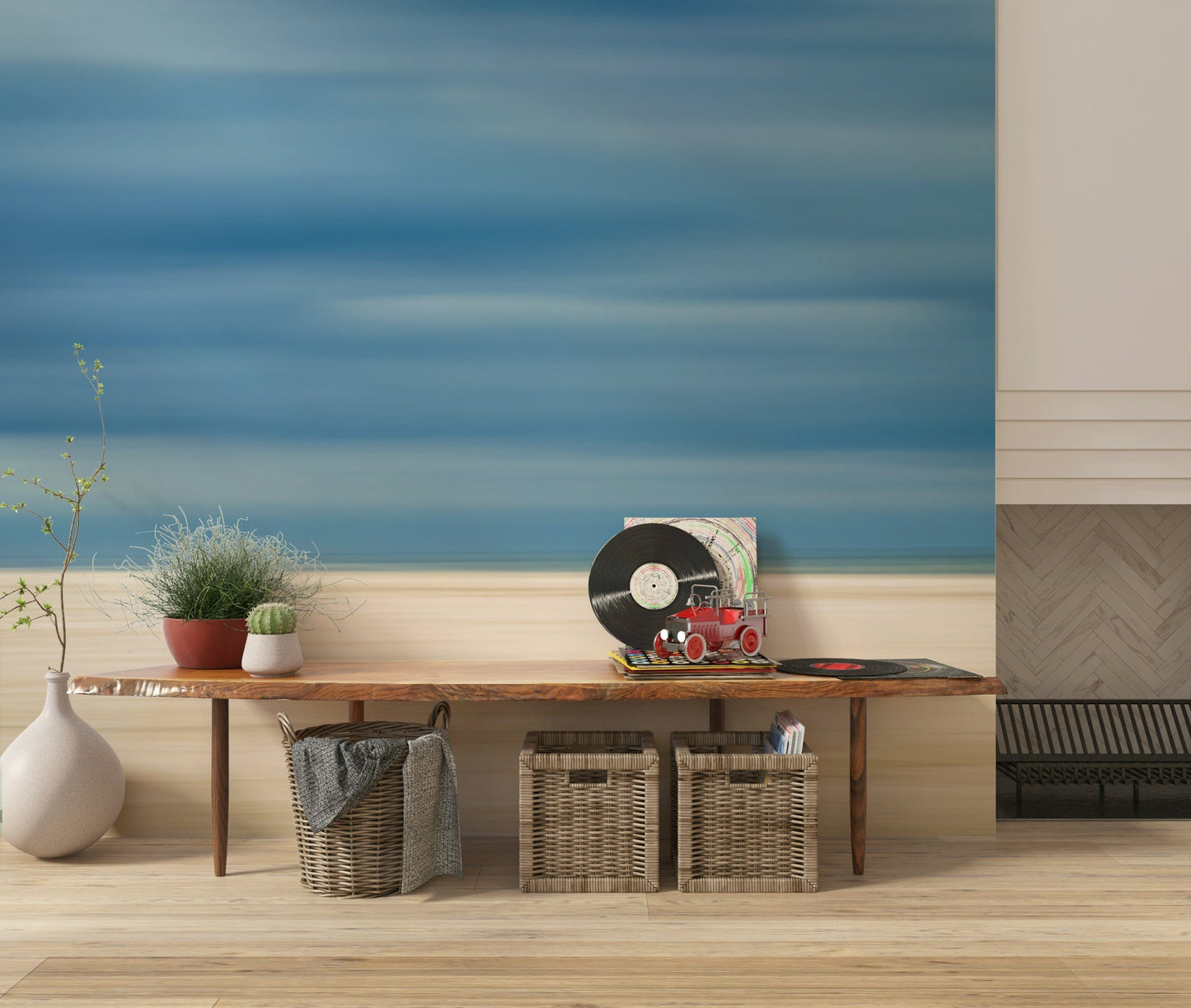 Blurred Beach Serenity Wall Mural -2158001