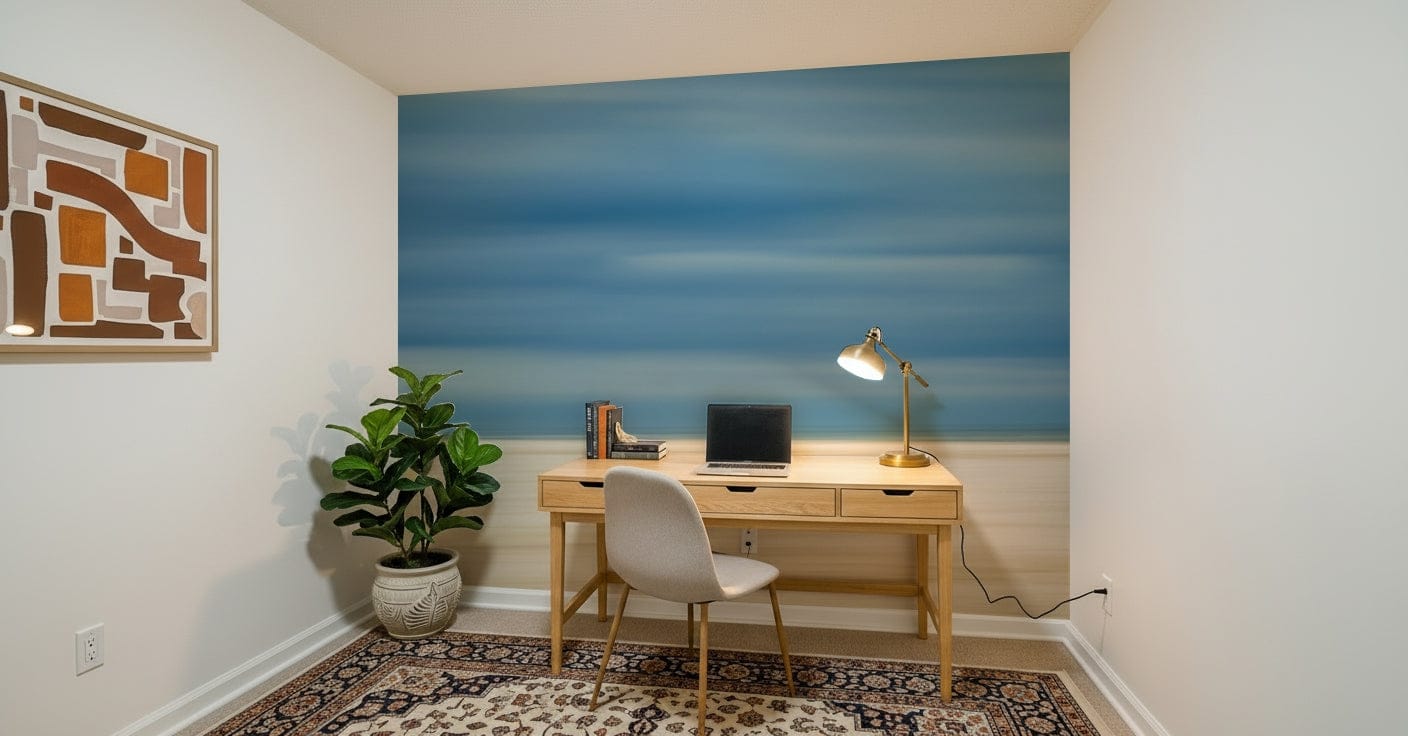 Blurred Beach Serenity Wall Mural -2158001
