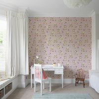 Elegant wallpaper design with blush and bloom flowers

