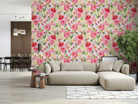 Blush Bloom Watercolor Wallpaper⁠