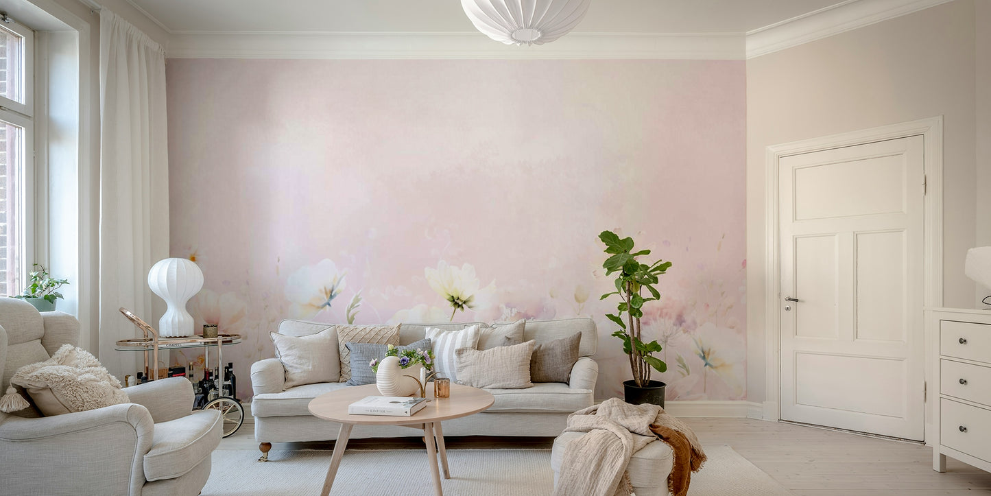 Meadow flower wall mural

