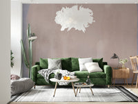 A serene fluid pattern wall mural for tranquil decor.