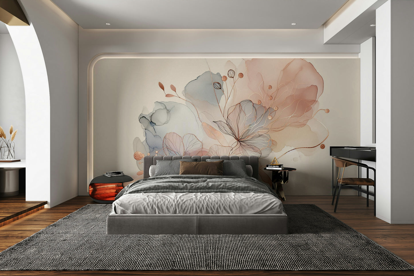 Blush Botanical Dream Wall Mural