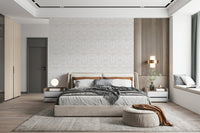 Soft pink botanical wallpaper featuring elegant echo patterns for modern interiors.