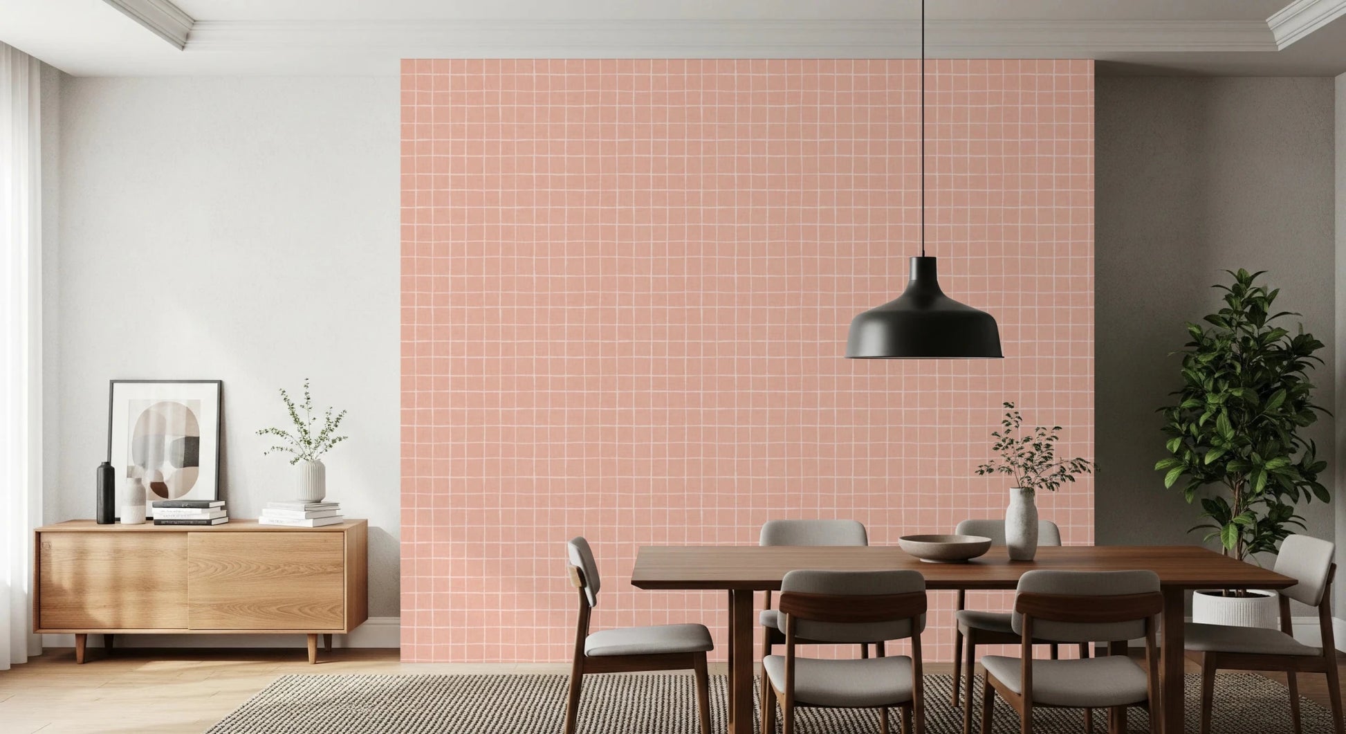 Blush Check Wallpaper⁠
