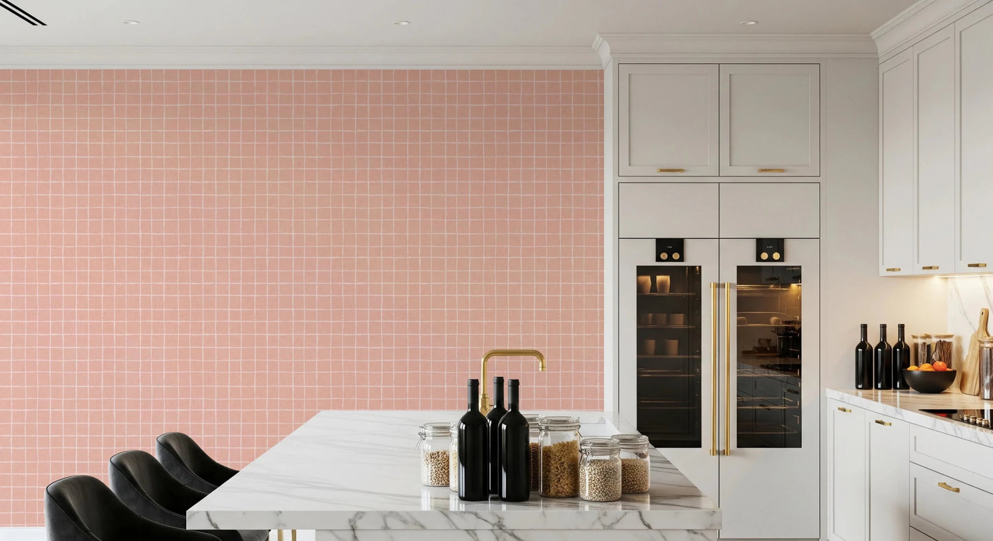 Blush Check Wallpaper⁠