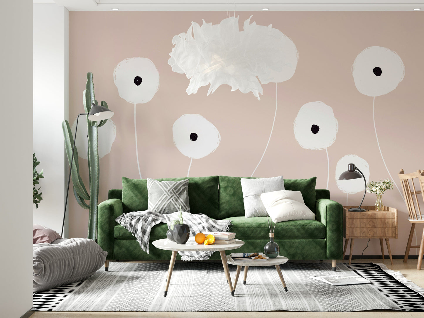 A classic floral theme wallpaper for walls.

