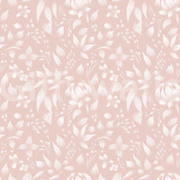 A serene floral wallpaper with soft blush hues and understated spring bloom patterns.