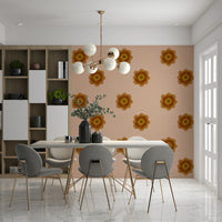 A serene linen texture wall mural for minimalist decor.