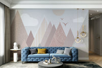 Dreamy pastel hues, particularly pinks and purples.

