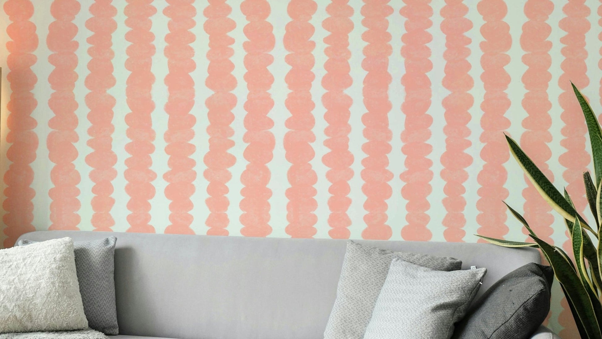Blush Pebble Rows wallpaper for soft and elegant decor

