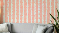 Blush Pebble Rows wallpaper for soft and elegant decor

