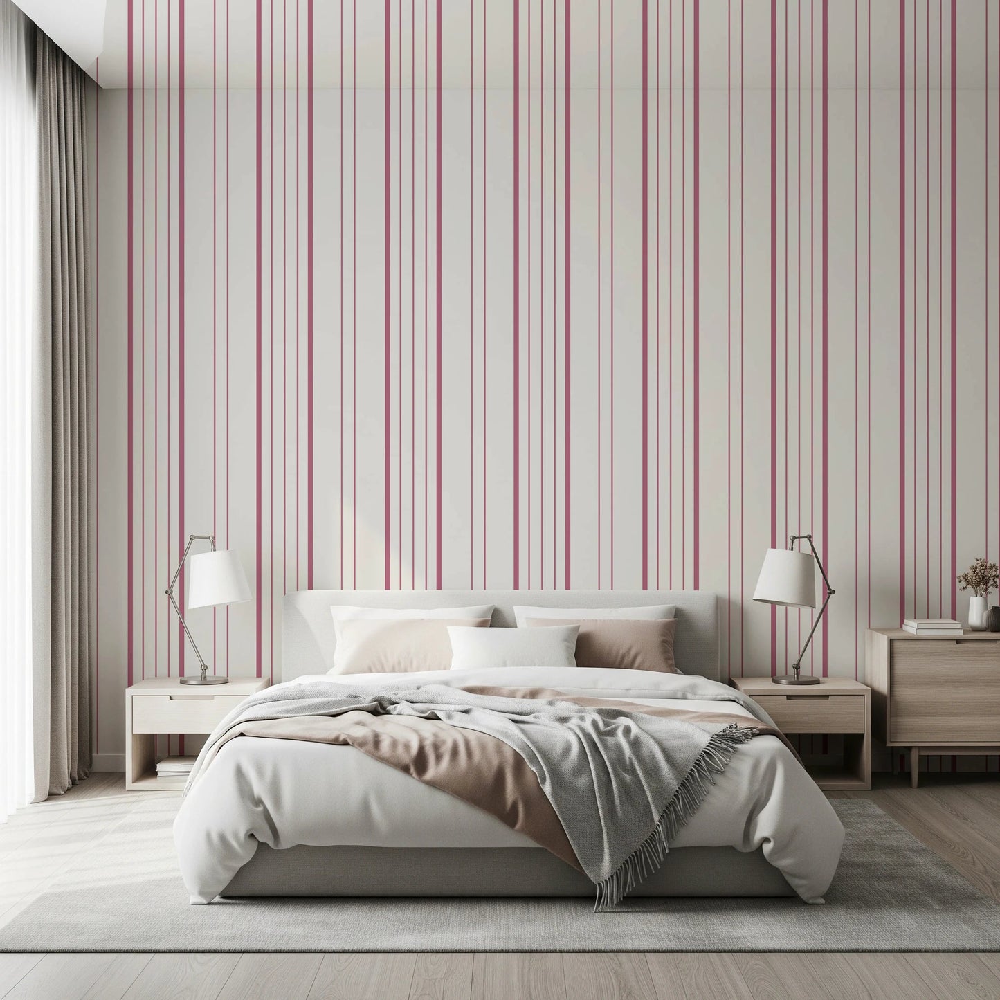 Blush Stripes Wallpaper⁠