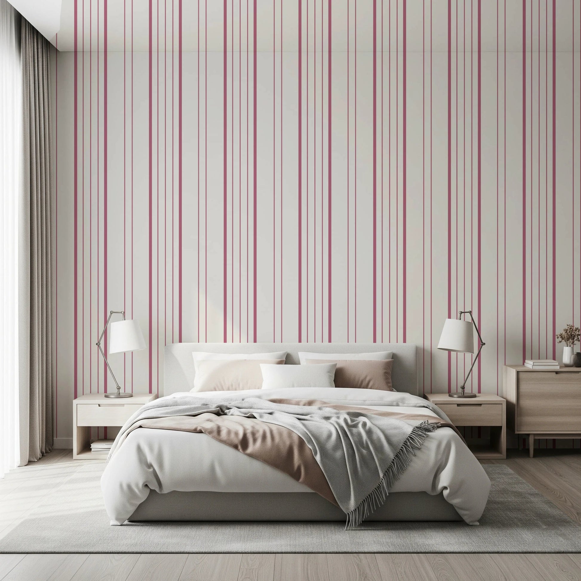 Blush Stripes Wallpaper⁠
