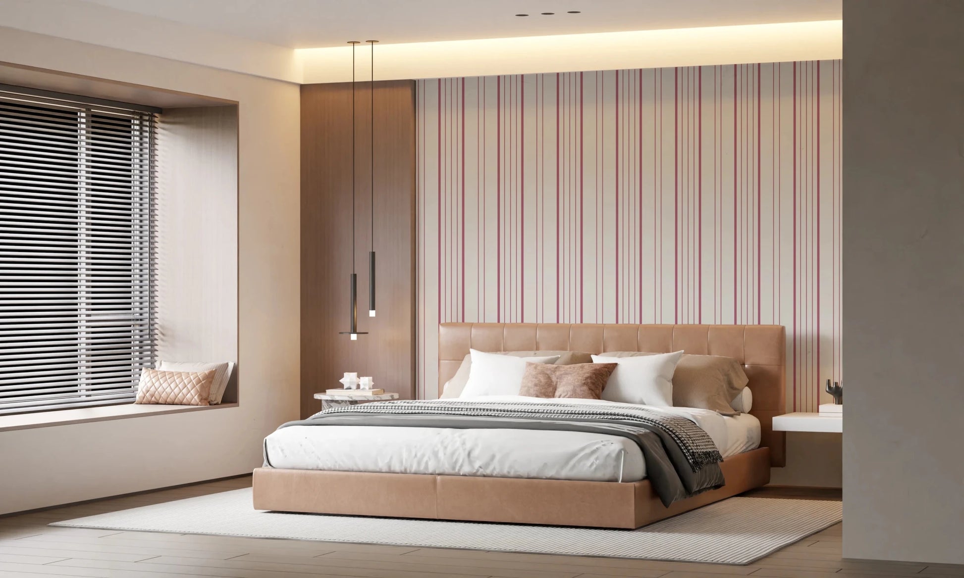 Blush Stripes Wallpaper⁠