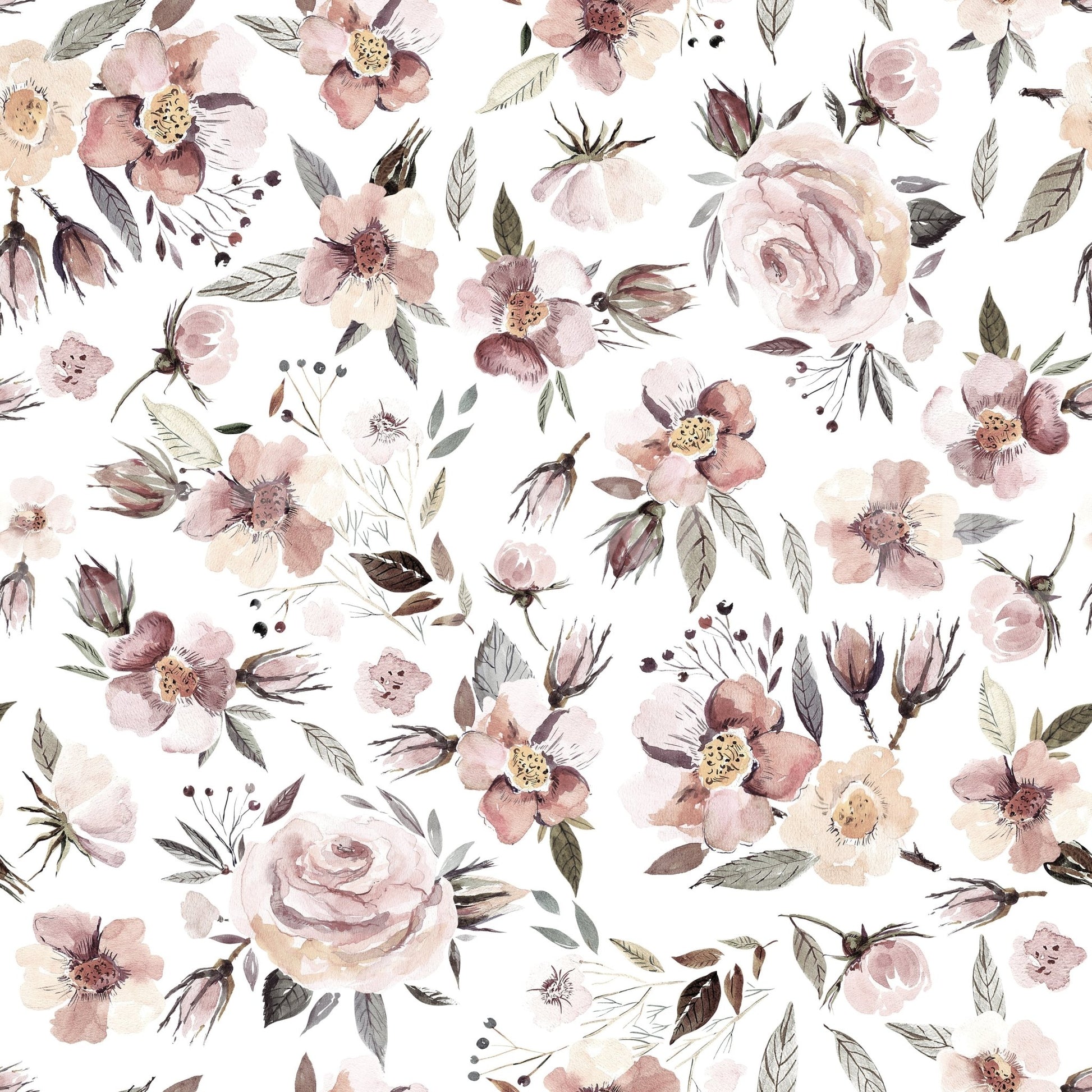 Blush Winter Bloom Wallpaper⁠