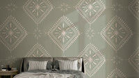 Artistic diamond pattern wallpaper

