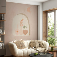 Bohemian wall art with dreamy desert vibes

