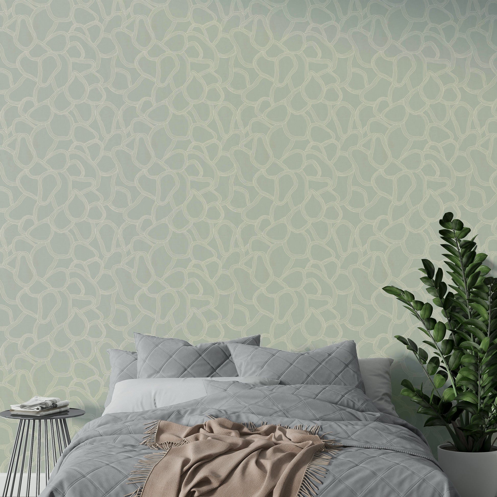 Irregular overlapping arches wall mural

