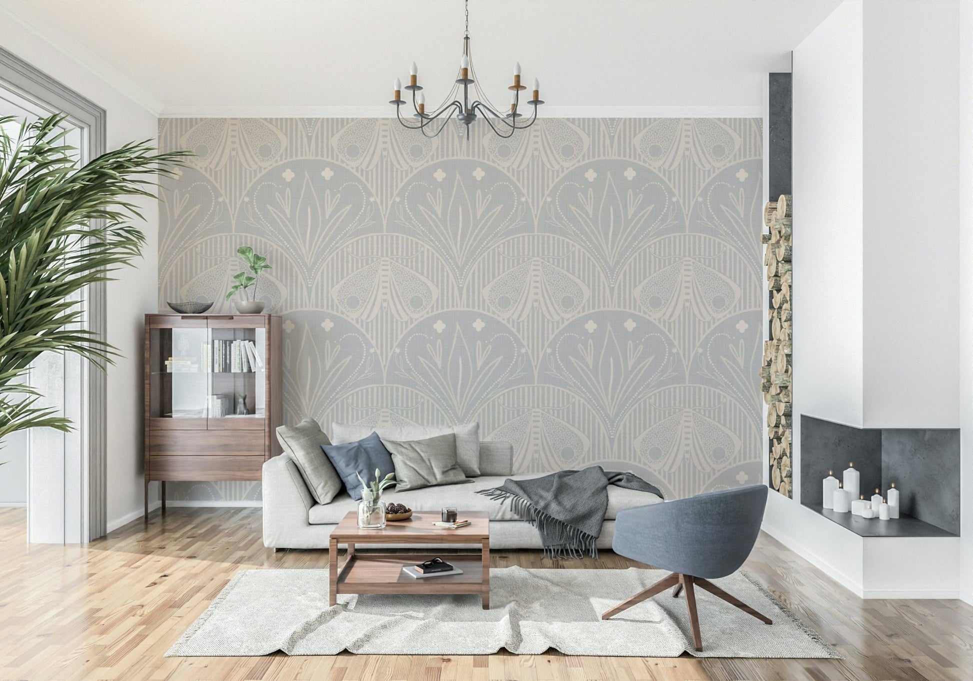 Vintage inspired Art Nouveau Creature Pattern Home Accent.