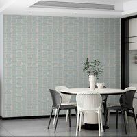 Watercolor stripe wallpaper in baby blue

