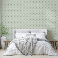 Pastel boho style wallpaper for bedrooms

