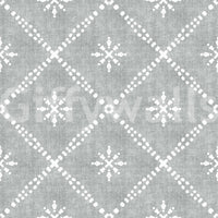 Boho Dotted Lattice Grunge Grey Clouds Wallpaper⁠