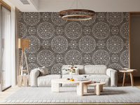 Boho Fireworks Grunge Dark Bark Wallpaper⁠