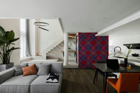 Dahlia Diamonds cherry red decor wallpaper 