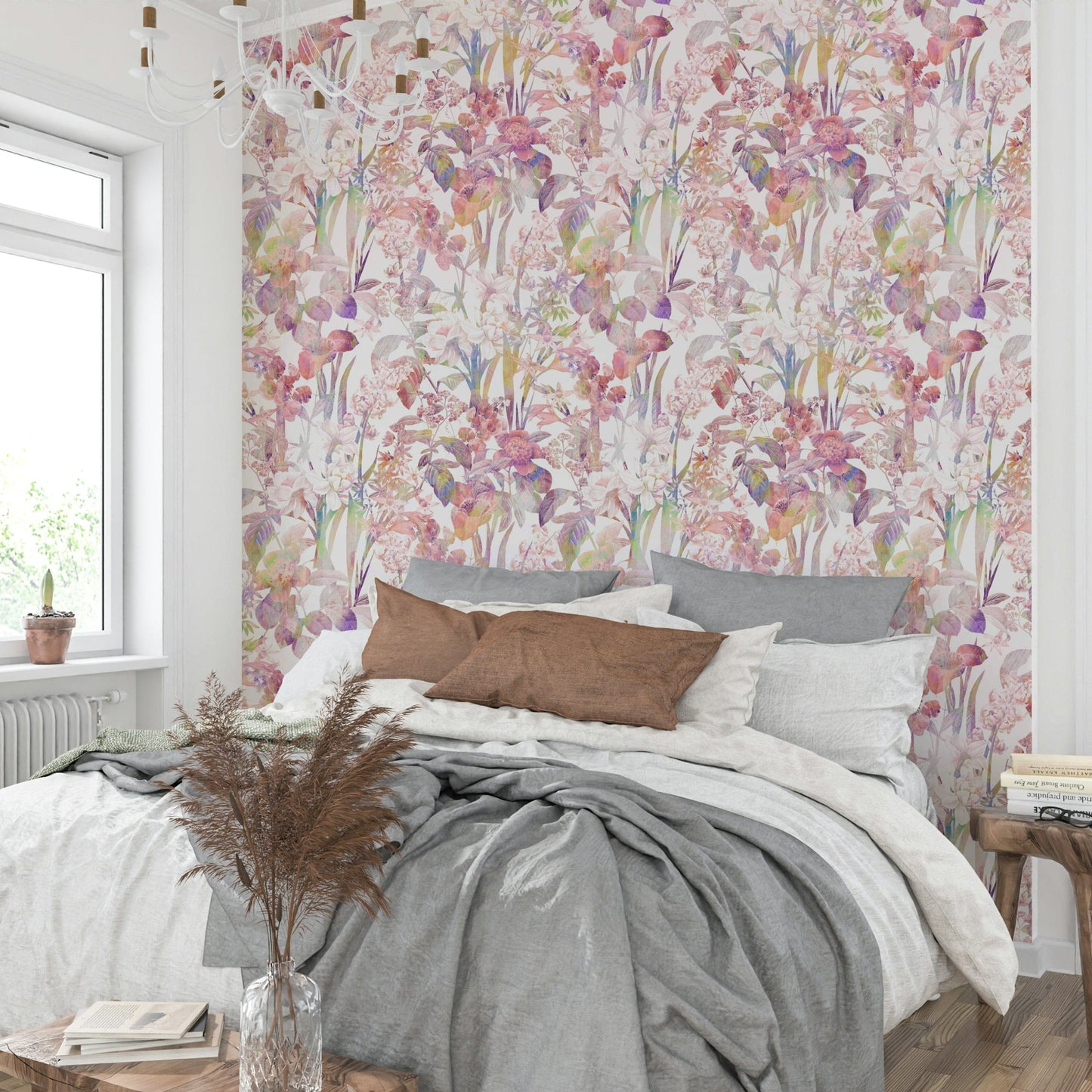Decorative Boho Flowers charming wallpaper for walls

