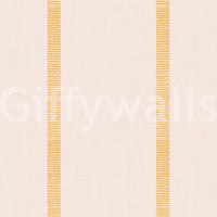 Boho Golden Harmony Stripes Beige Golden Ocher  Wallpaper⁠