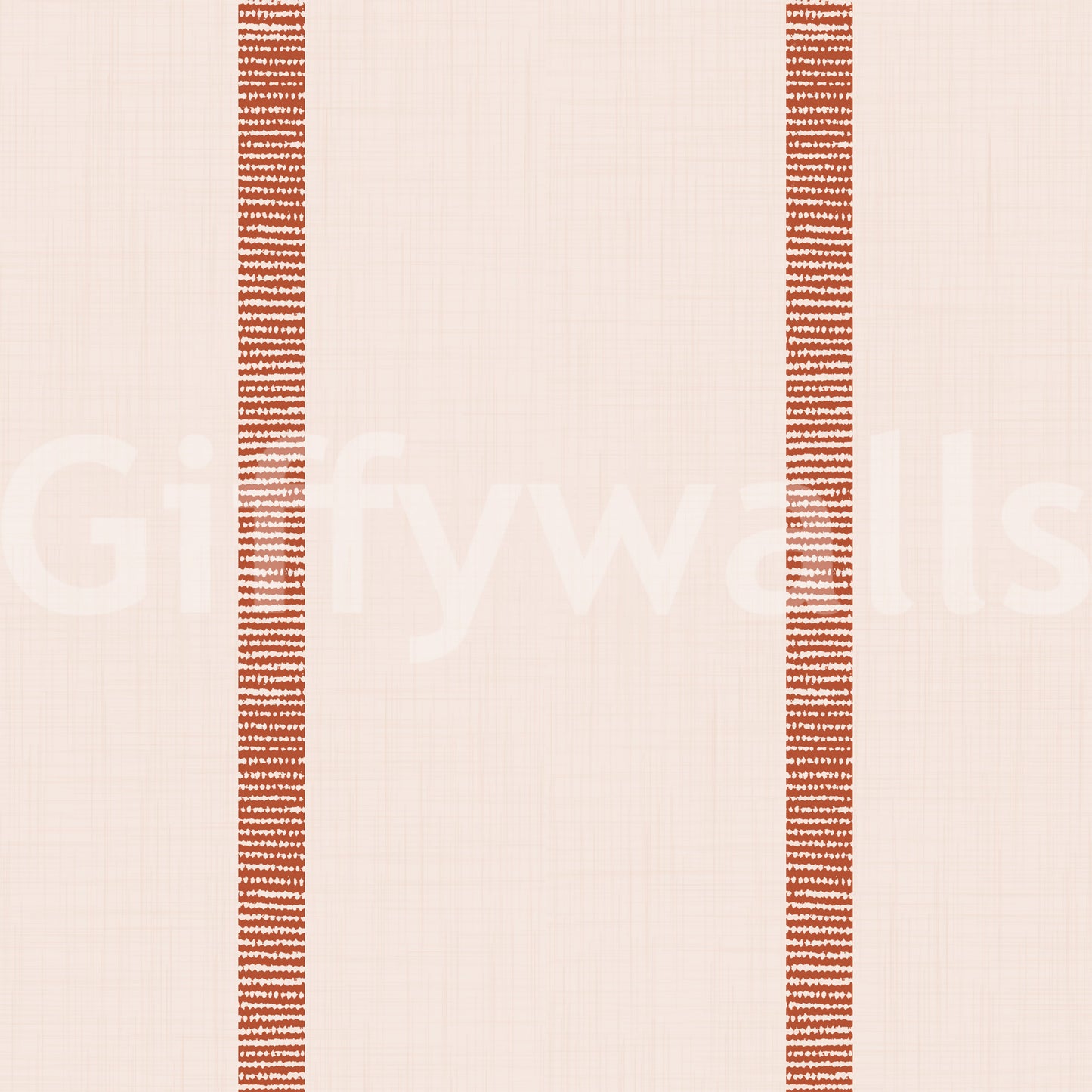Boho Golden Harmony Stripes Beige Terracotta Wallpaper⁠