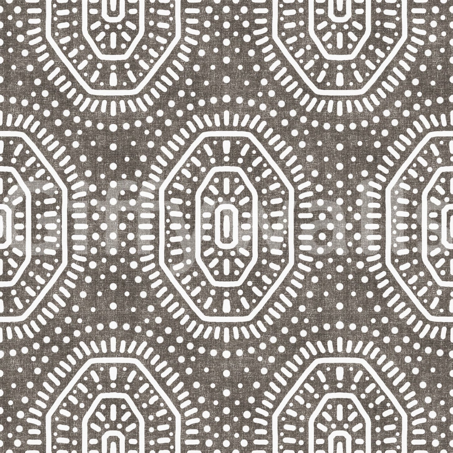 Boho Octagons Crochet Grunge Dark Bark Wallpaper⁠