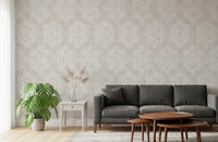 Boho Painted Grunge Neutral Wallpaper⁠